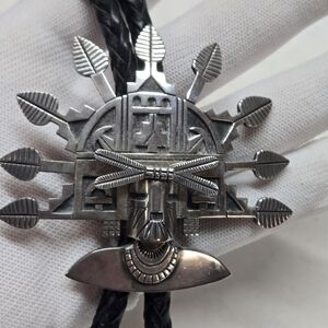 ❌SOLD❌VINTAGE LAWRENCE SAUFKIE HOPI STERLING SILVER PALHIKMANA BOLO TIE